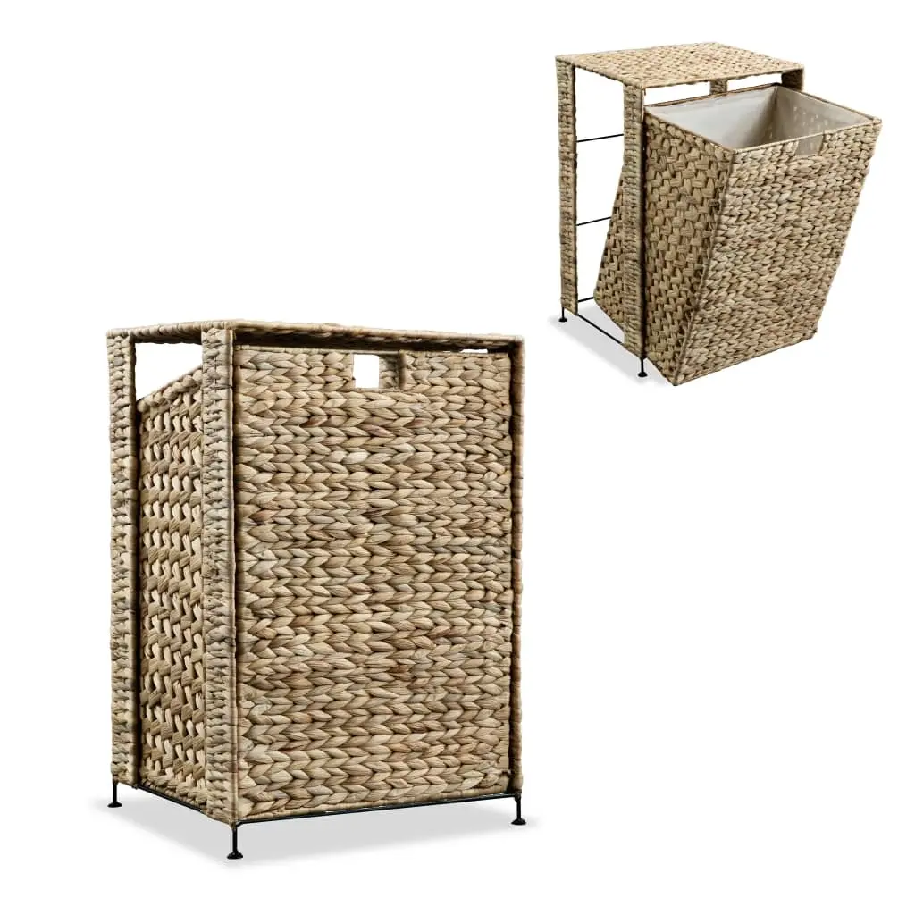 Laundry Basket 44x34x64 cm Water Hyacinth 245491 - Home & Garden