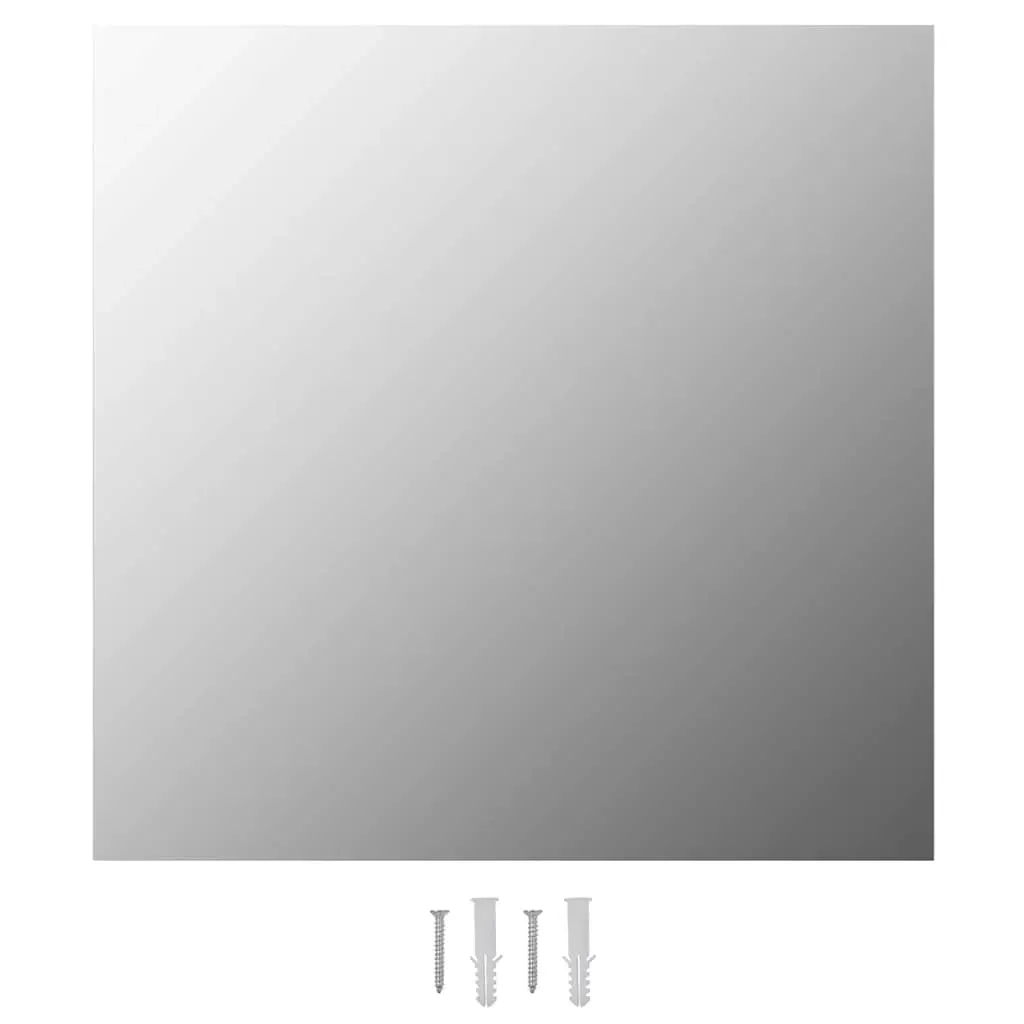 Wall Mirror 50x50 cm Square Glass 245698 - Home & Garden