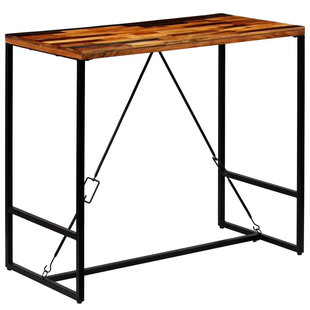 Bar Table Solid Reclaimed Wood 120x60x106 cm 246289 - Furniture