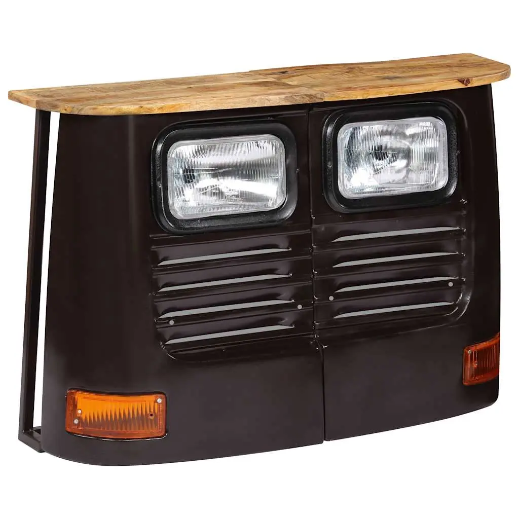 Truck Sideboard Solid Mango Wood Dark Grey 246244 - Furniture