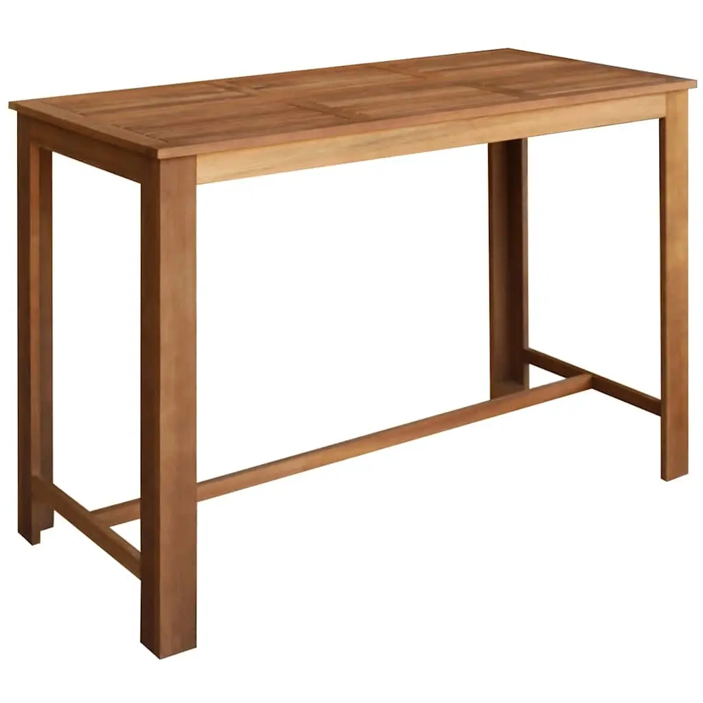 Bar Table Solid Acacia Wood 150x70x105 cm 246665 - Furniture