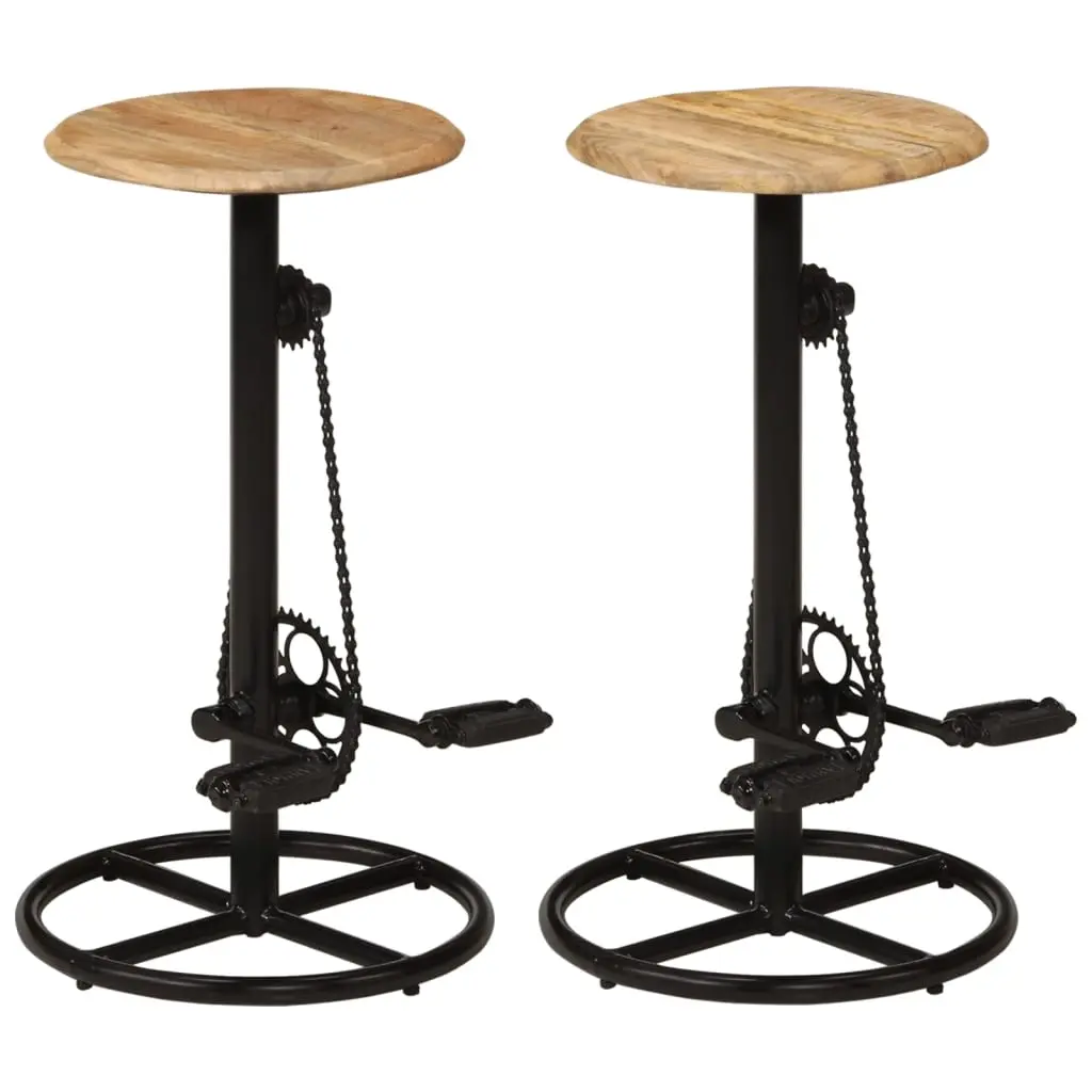 Bar Chairs 2 pcs Solid Mango Wood 246413 - Furniture