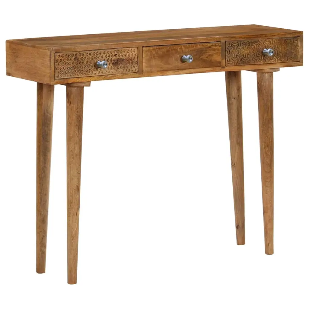 Console Table Solid Mango Wood 102x30x79 cm 246976 - Furniture