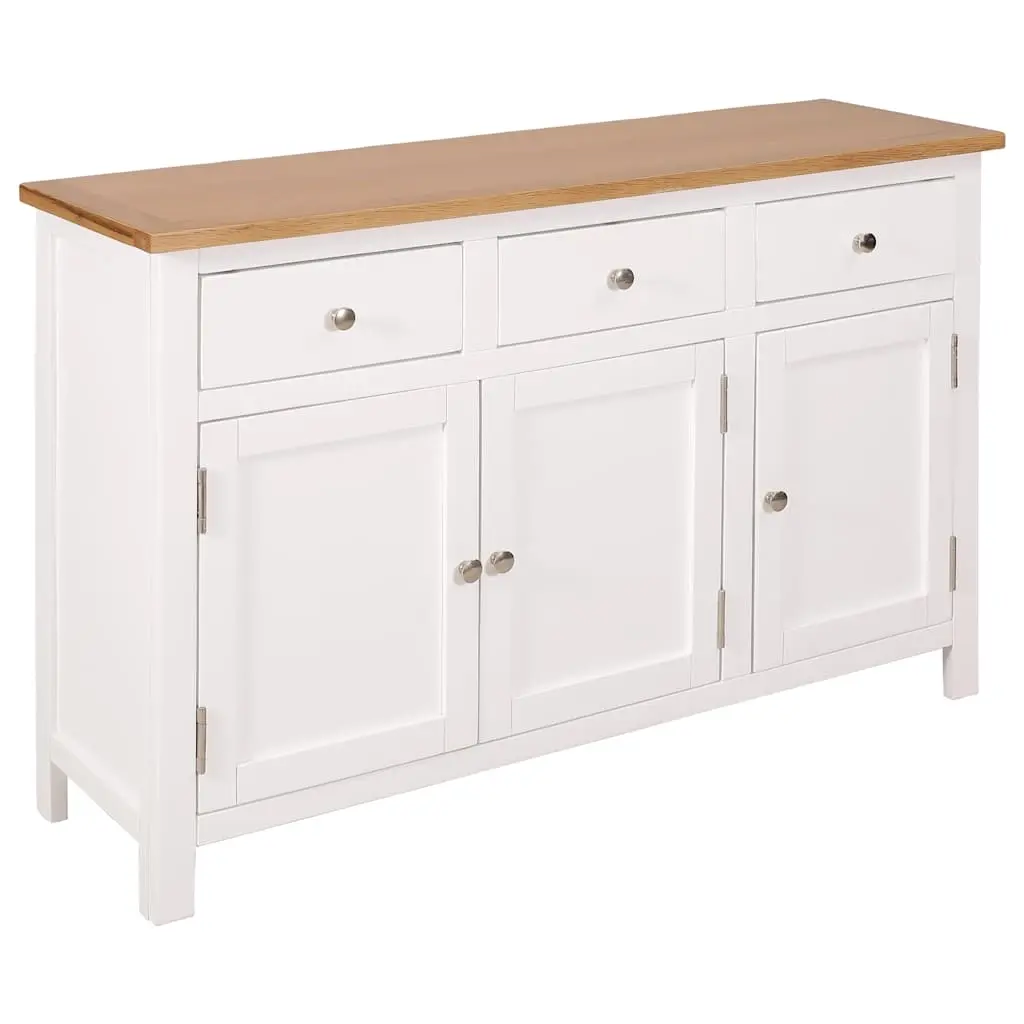 Sideboard 110x33.5x70 cm Solid Oak Wood 247122 - Furniture