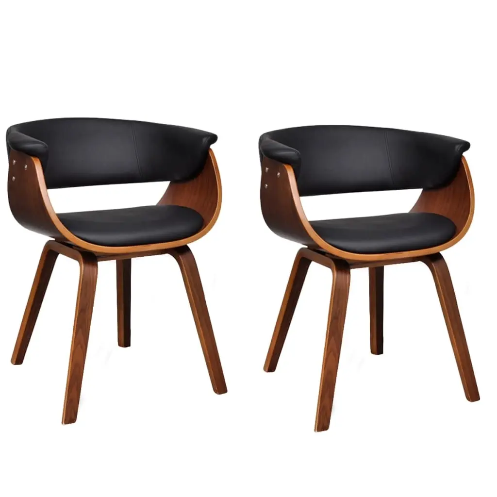 Dining Chairs 2 pcs Bent Wood and Faux Leather 270546 - Furniture