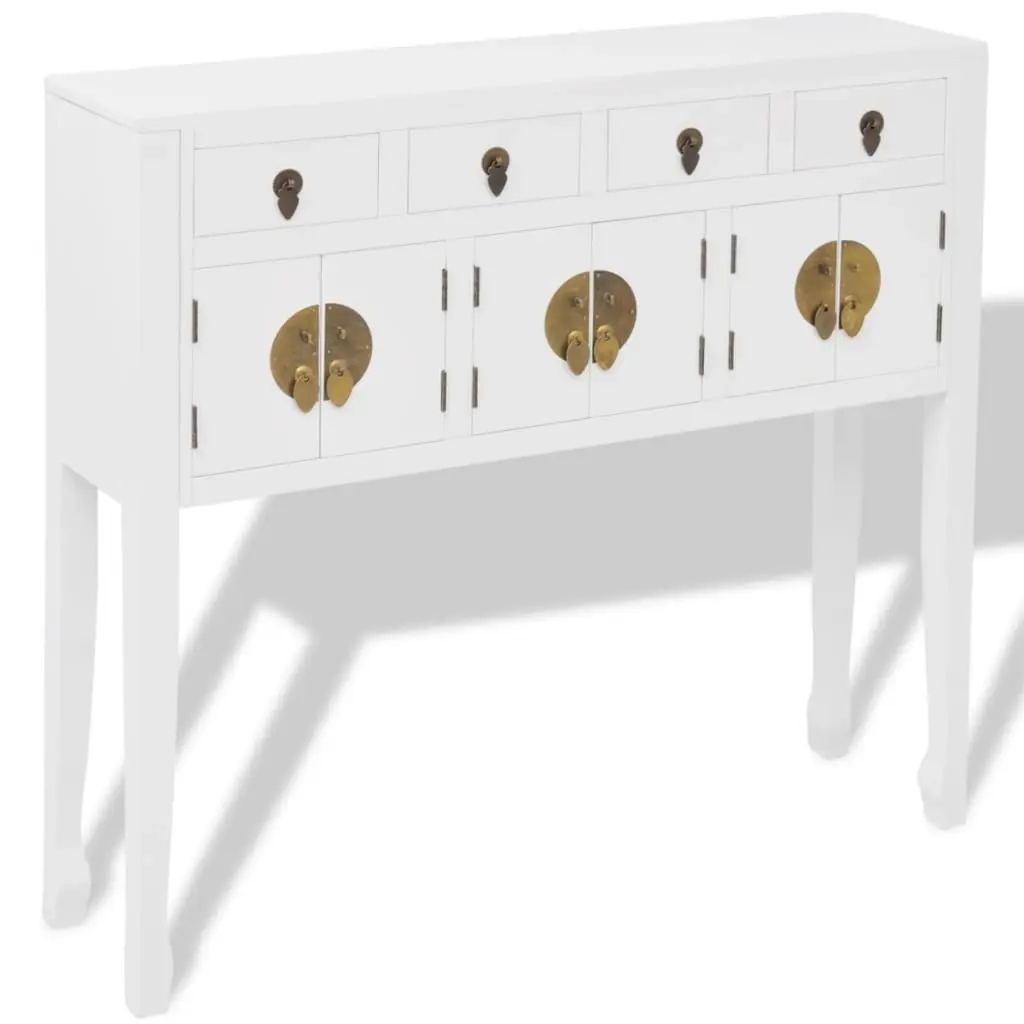 Sideboard Chinese Style Solid Wood White 242647 - Furniture