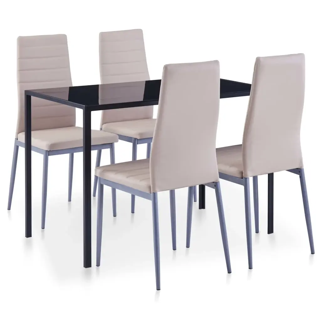 Five Piece Dining Set Cappuccino 281701 - Furniture