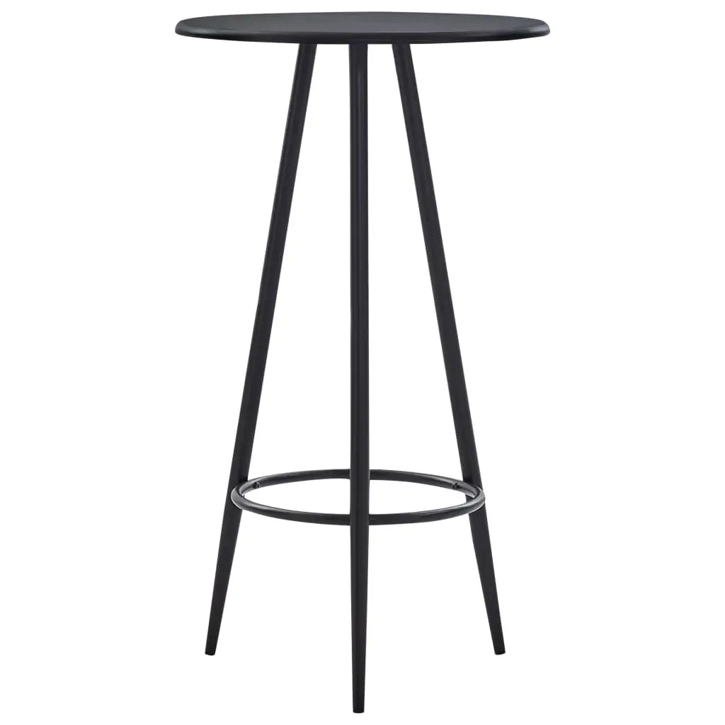 Bar Table Black 60x107.5 cm MDF 281543 - Furniture