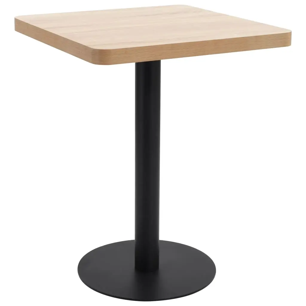 Bistro Table Light Brown 60x60 cm MDF 286430 - Furniture