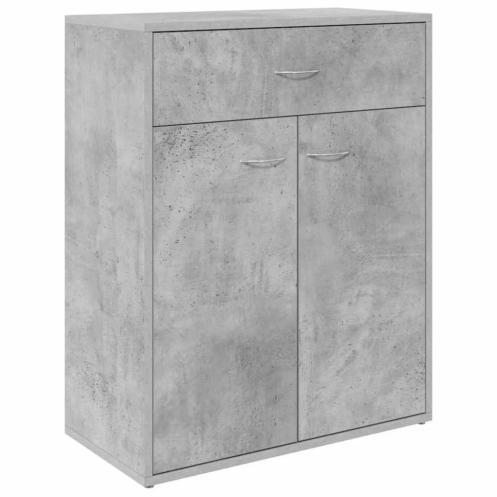 Sideboard Concrete Grey 60x30x75 cm Engineered Wood 800715 - Furniture