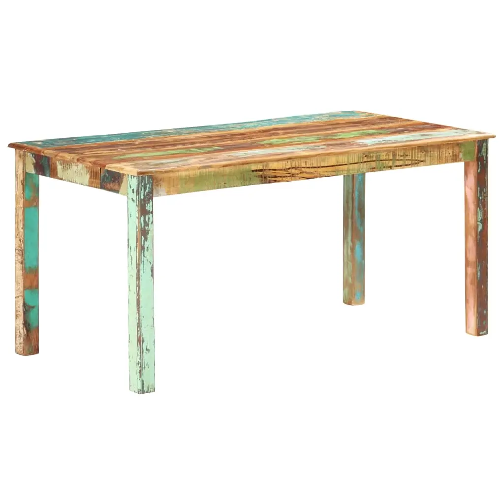 Dining Table Solid Reclaimed Wood 160x80x76 cm 285931 - Furniture