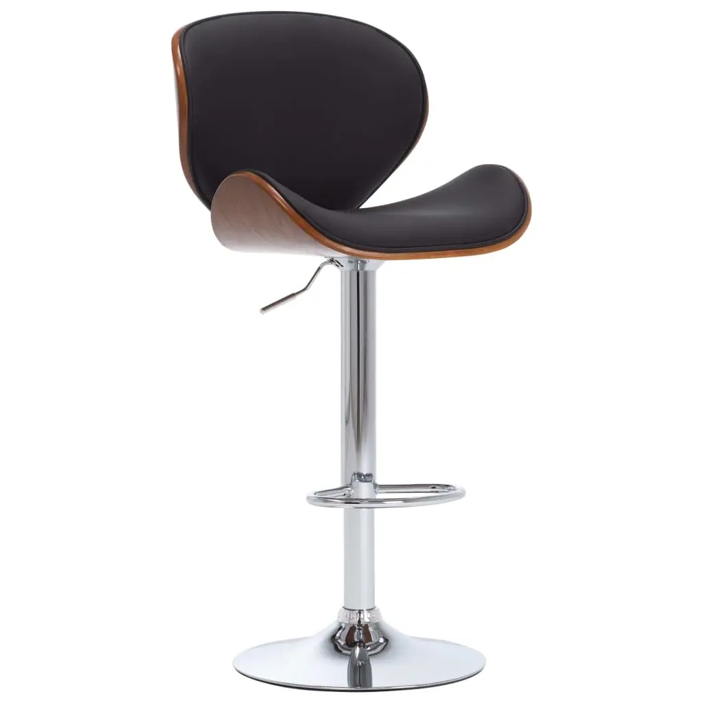 Bar Stool Black Faux Leather 287409 - Furniture