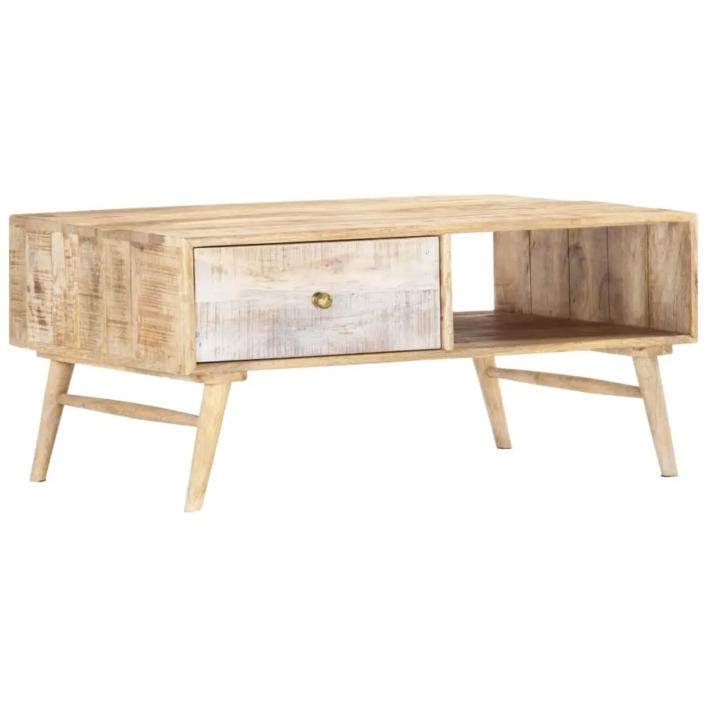 Coffee Table 88x60x40 cm Solid Mango Wood 287365 - Furniture
