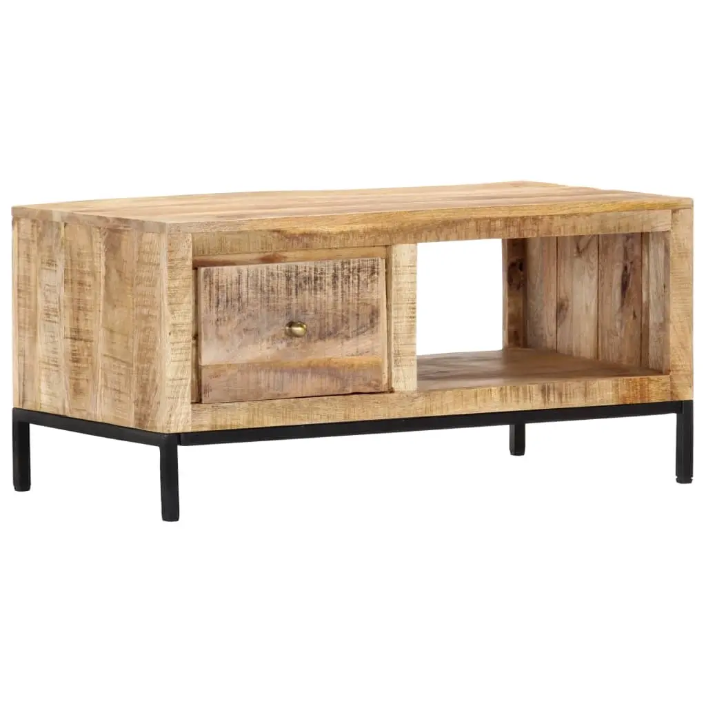 Coffee Table 88x50x42 cm Solid Mango Wood 287373 - Furniture