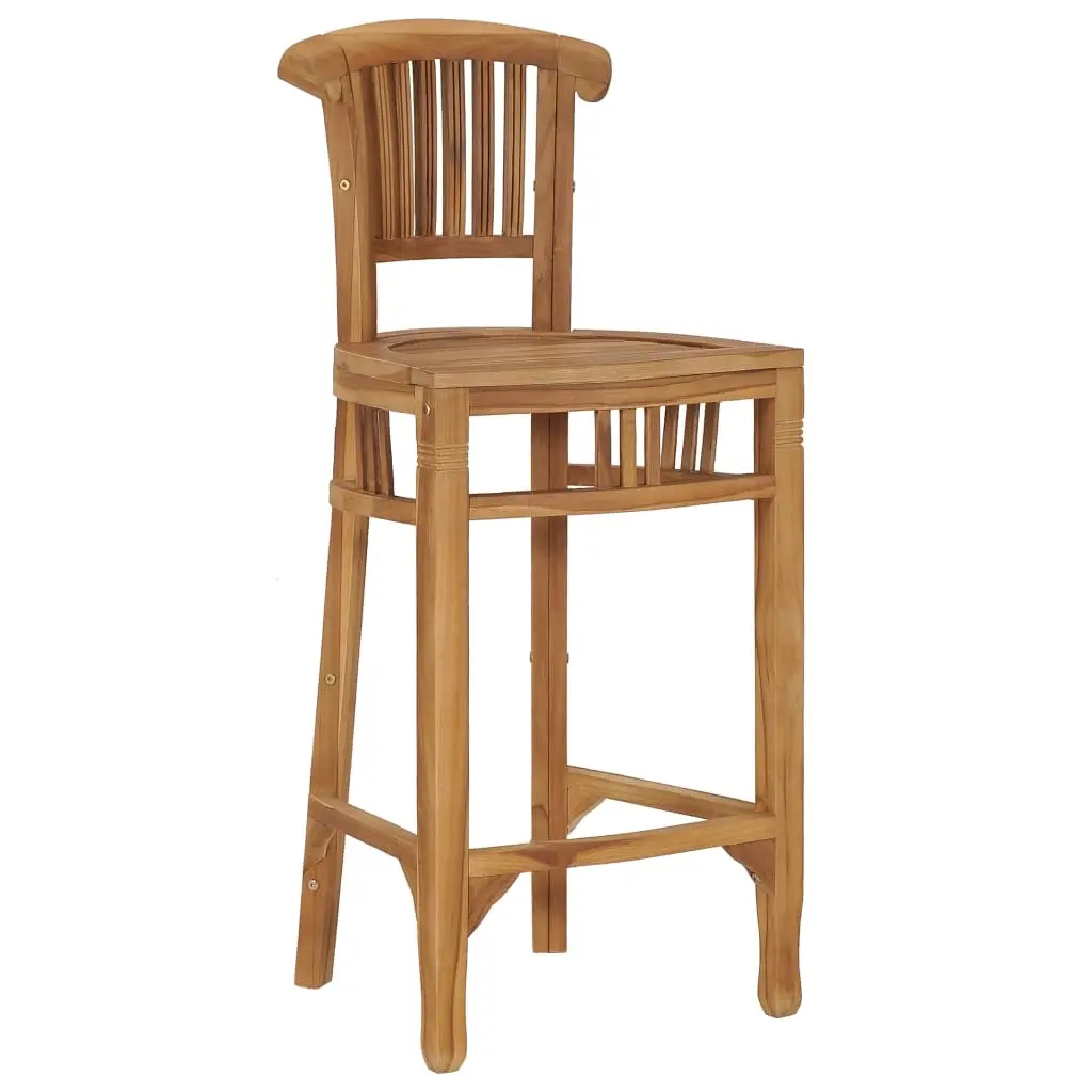 Bar Stool Solid Teak Wood 49428 - Furniture
