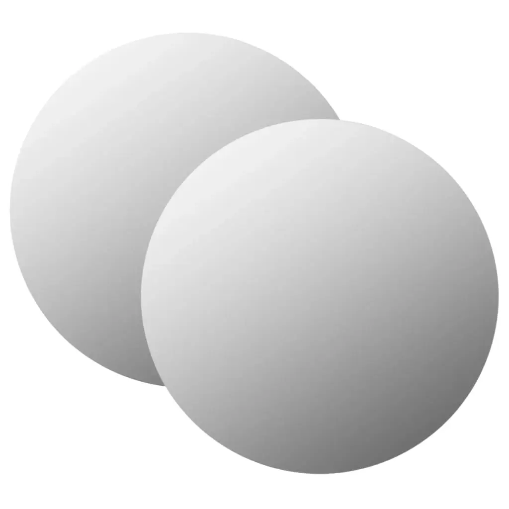 Wall Mirrors 2 pcs 60 cm Round Glass 3051628 - Home & Garden