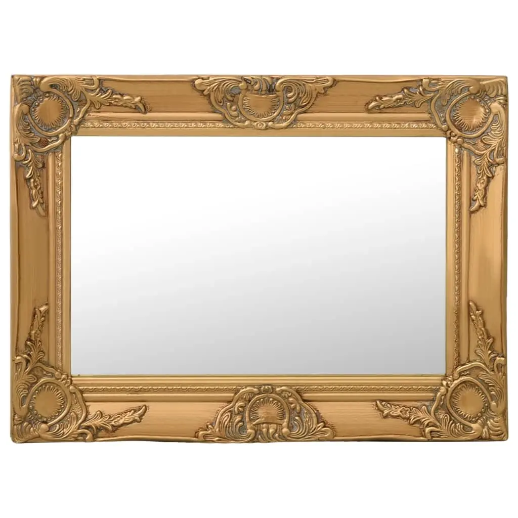 Wall Mirror Baroque Style 60x40 cm Gold 320329 - Home & Garden