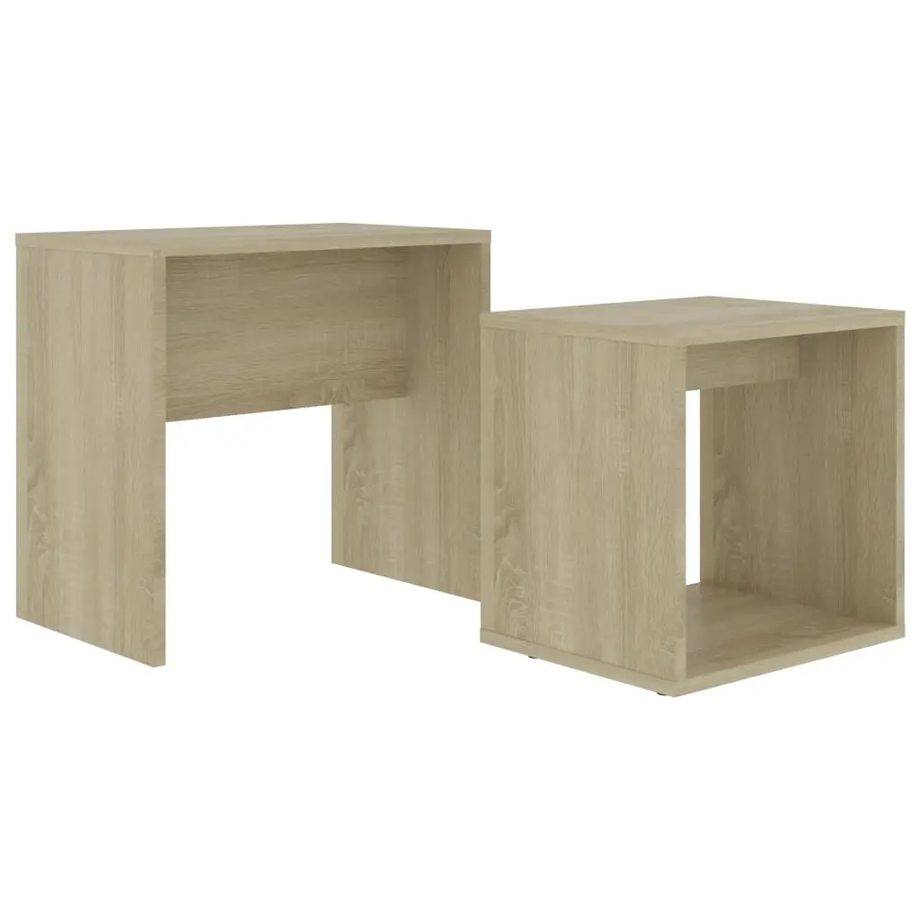 Coffee Table Set Sonoma Oak 48x30x45 cm Engineered Wood 802888 - Furniture