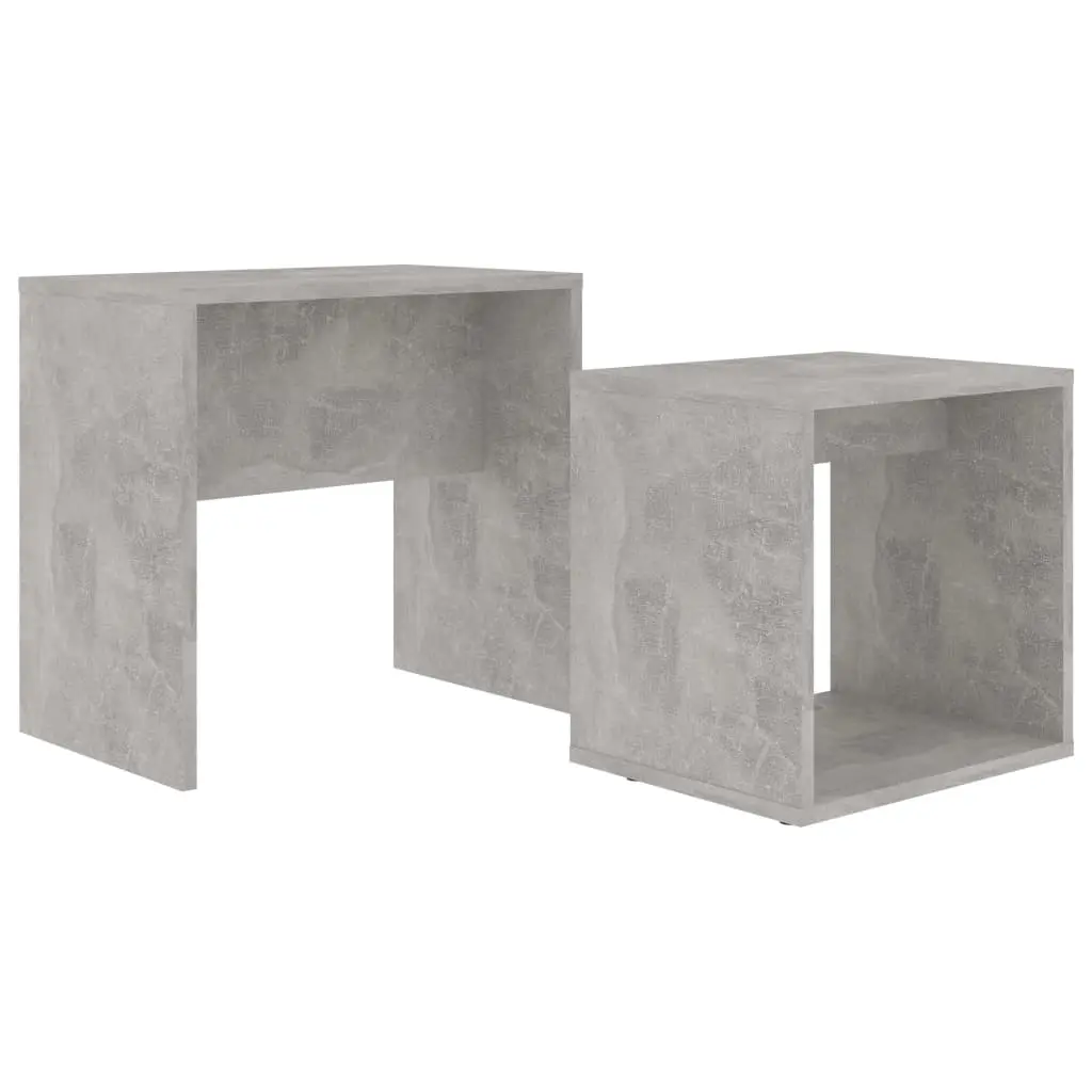 Coffee Table Set Concrete Grey 48x30x45 cm Engineered Wood 802889 - Over 40% off Living Room Furniture