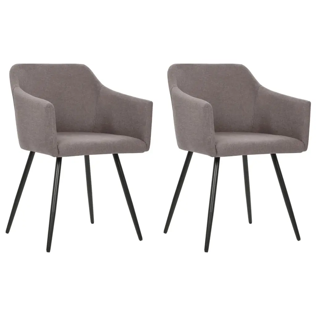 Dining Chairs 2 pcs Taupe Fabric 323102 - Furniture