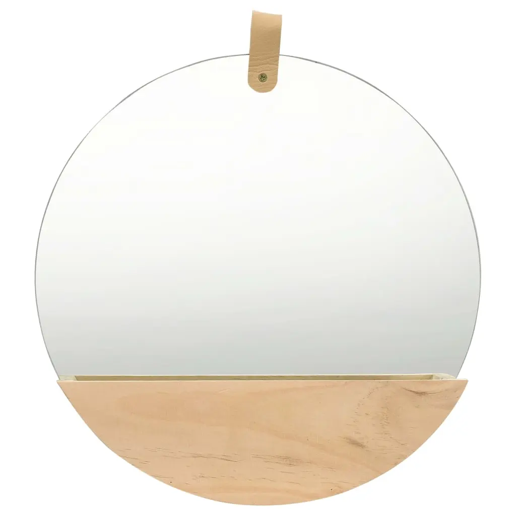 Wall Mirror Solid Pinewood 35 cm 322801 - Home & Garden