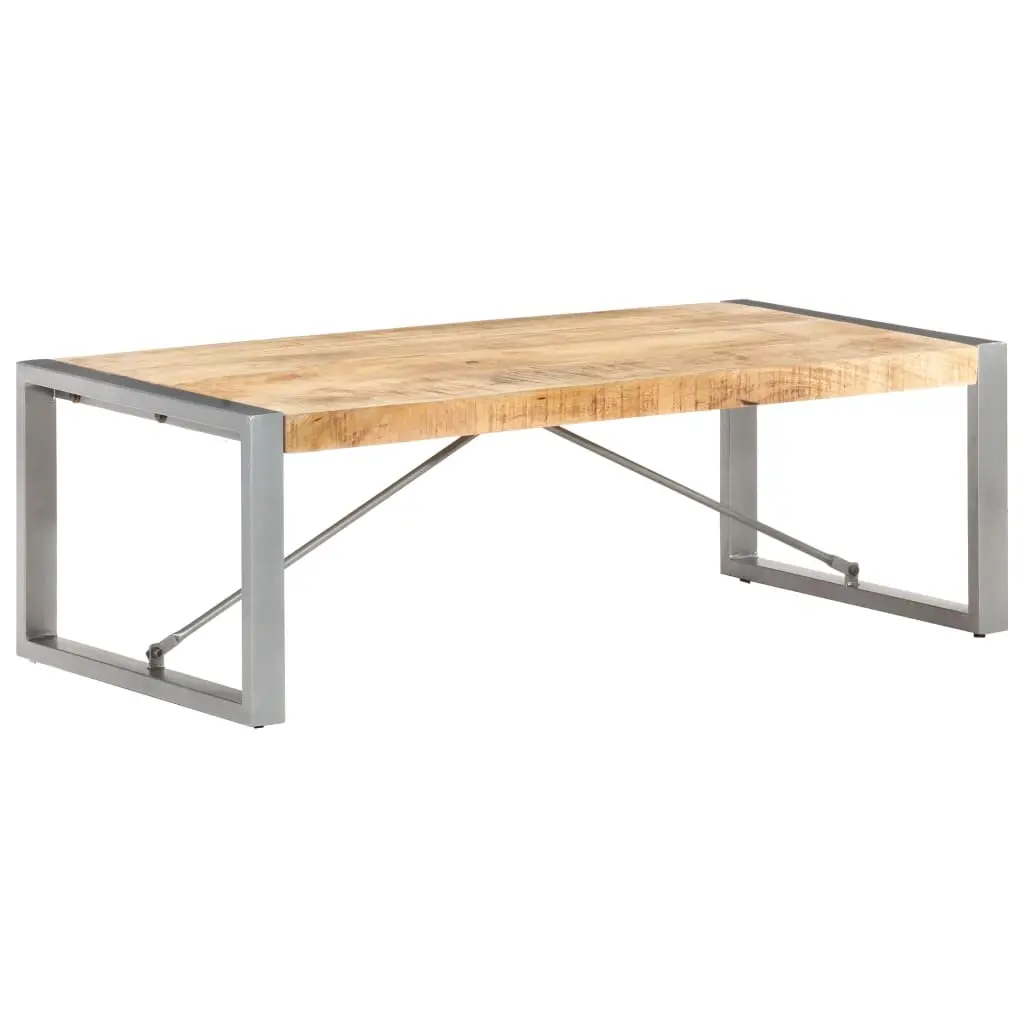 Coffee Table 120x60x40 cm Rough Mango Wood 321538 - Furniture