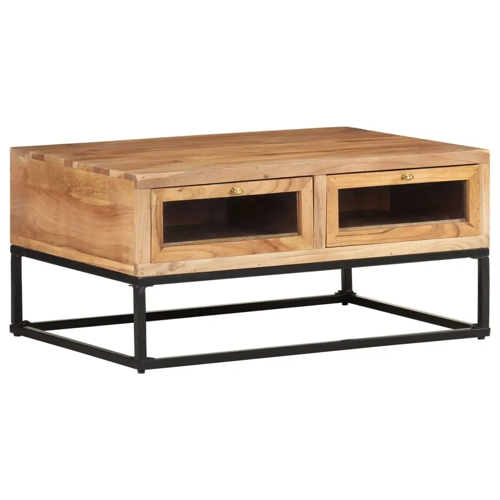 Coffee Table 90x60x40 cm Solid Acacia Wood 323506 - Furniture