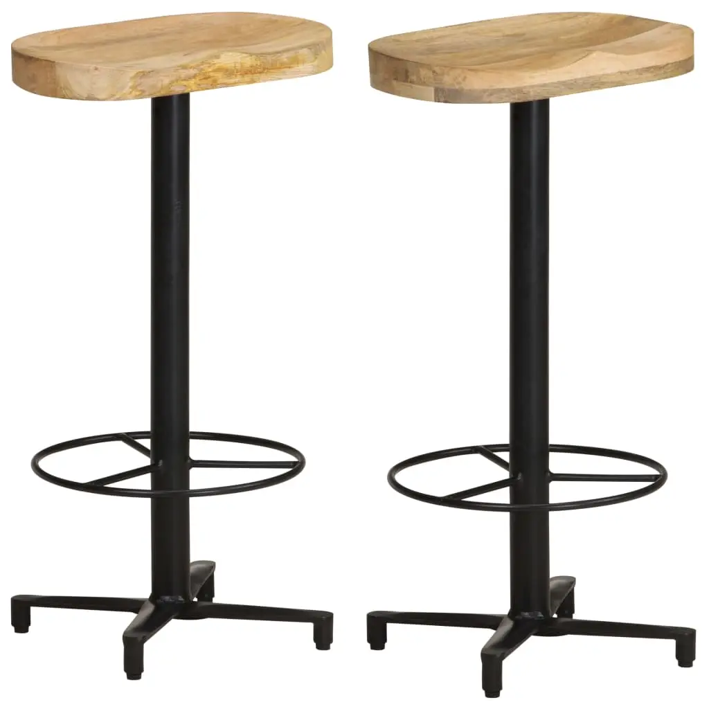Bar Stools 2 pcs 76 cm Solid Mango Wood 321964 - Furniture