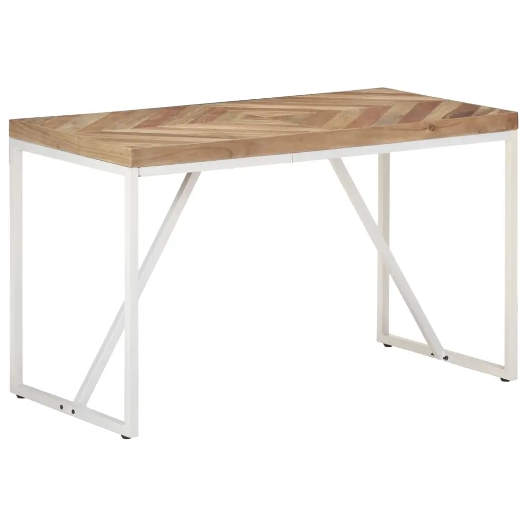 Dining Table 120x60x76 cm Solid Acacia and Mango Wood 323545 - Furniture