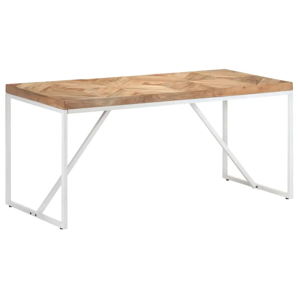 Dining Table 160x70x76 cm Solid Acacia and Mango Wood 323549 - Furniture