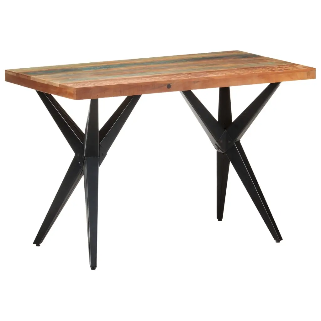 Dining Table 120x60x76 cm Solid Reclaimed Wood 323561 - Furniture