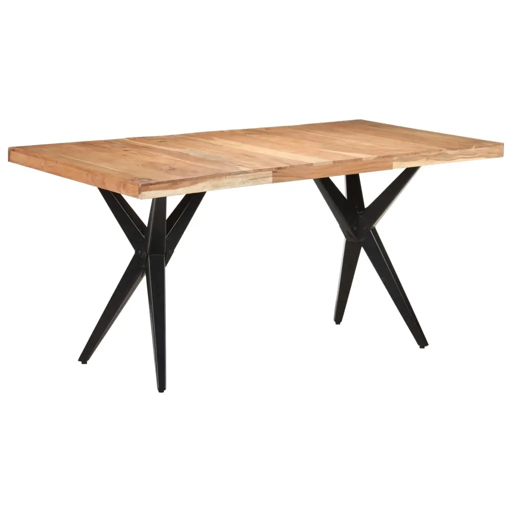 Dining Table 160x80x76 cm Solid Acacia Wood 323565 - Furniture