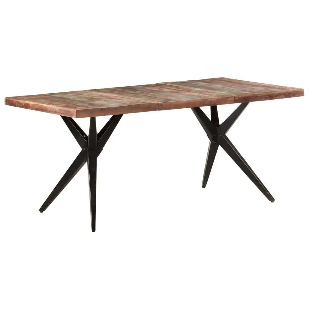 Dining Table 180x90x76 cm Solid Reclaimed Wood 323570 - Furniture