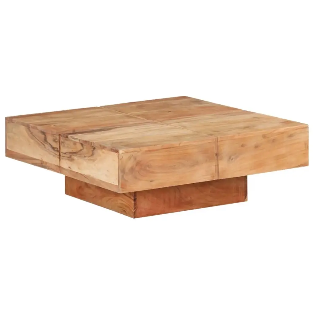 Coffee Table 80x80x28 cm Solid Acacia Wood 323593 - Furniture