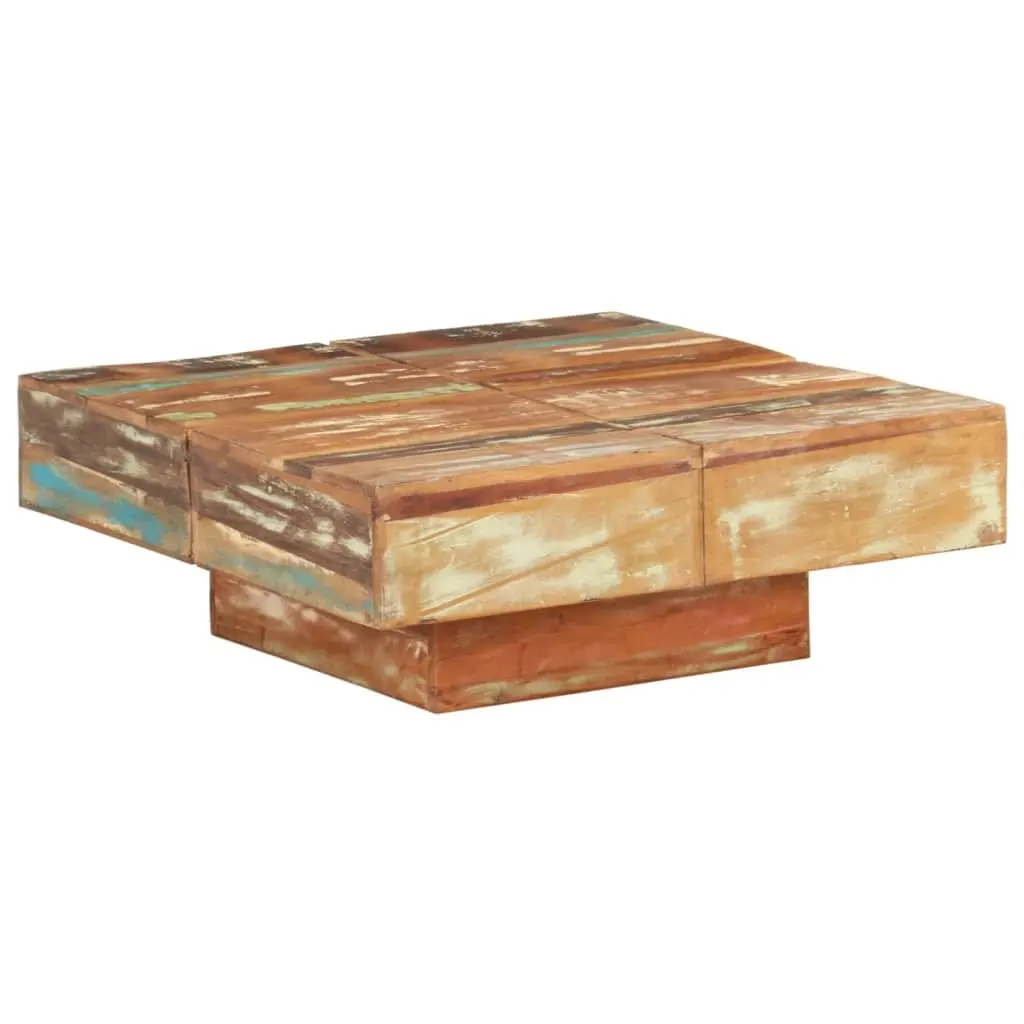 Coffee Table 80x80x28 cm Solid Reclaimed Wood 323594 - Over 40% off Living Room Furniture