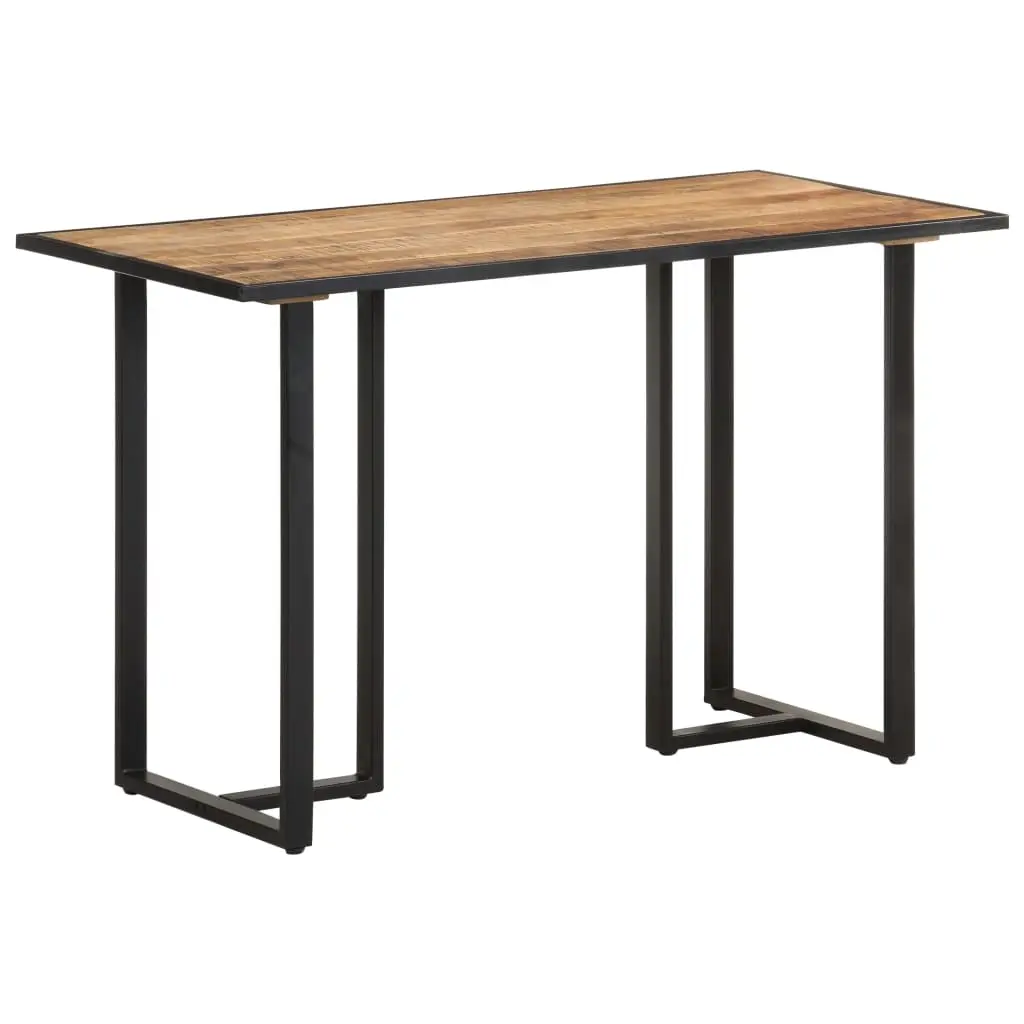 Dining Table 120 cm Rough Mango Wood 320689 - Furniture