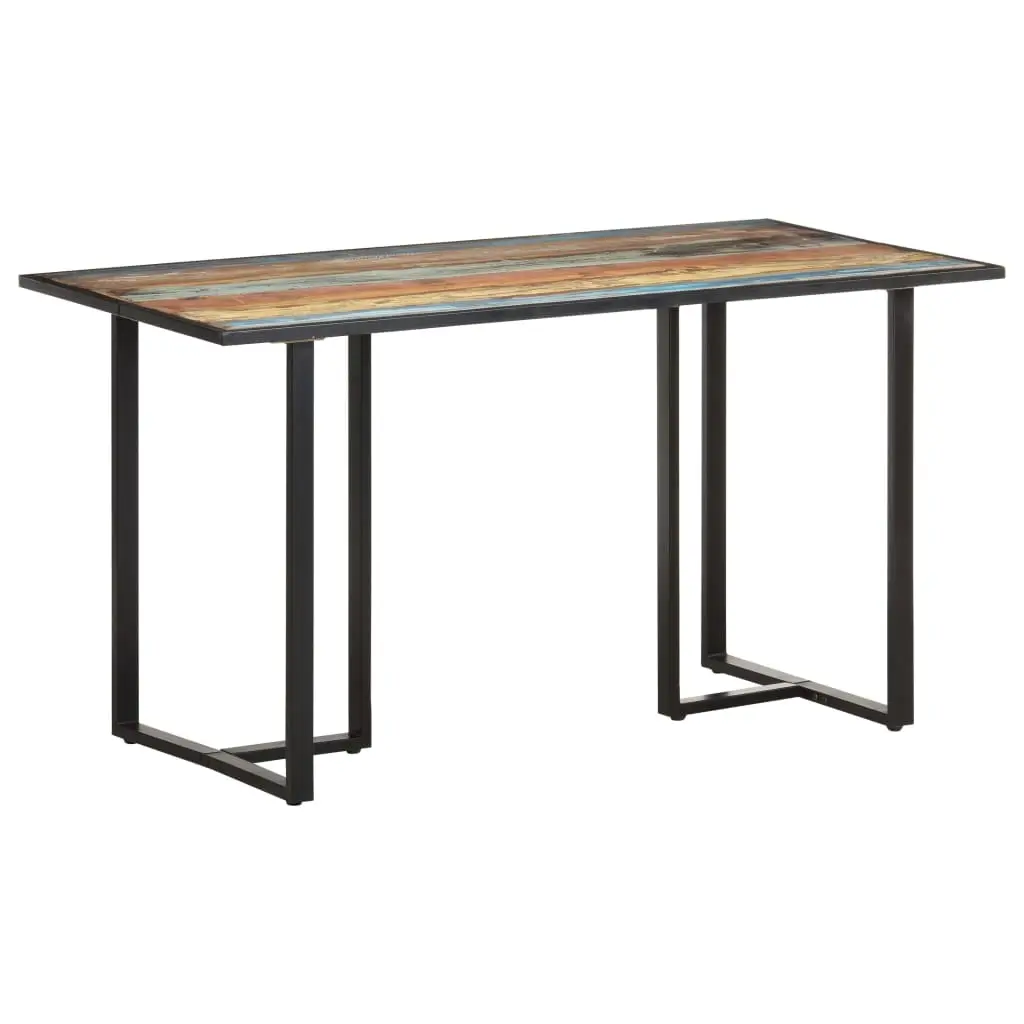 Dining Table 140 cm Solid Reclaimed Wood 320692 - Furniture
