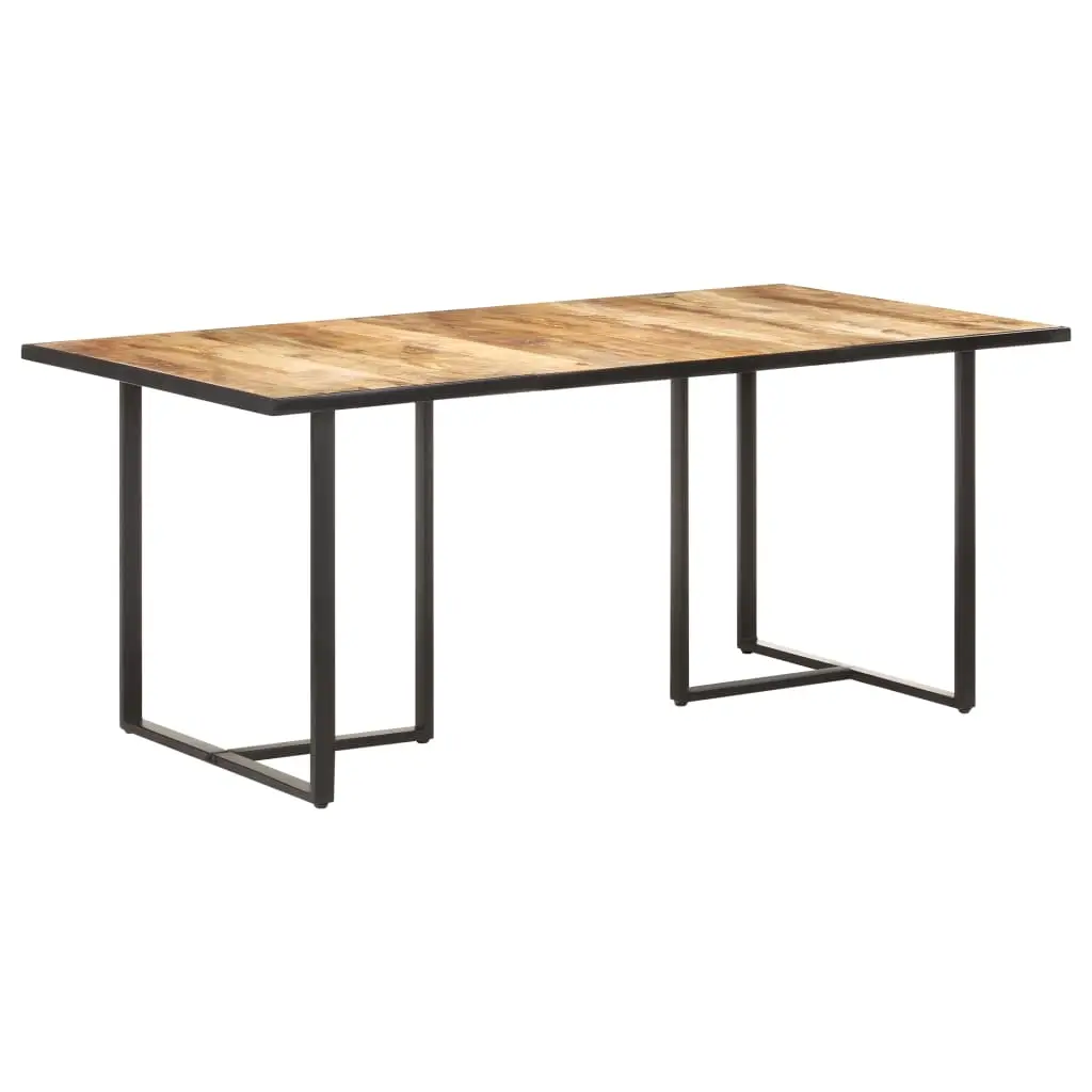 Dining Table 180 cm Rough Mango Wood 320695 - Furniture