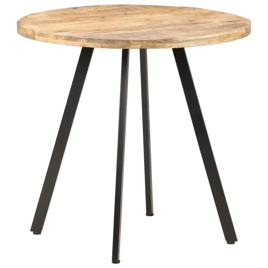 Dining Table 80 cm Rough Mango Wood 320483 - Furniture