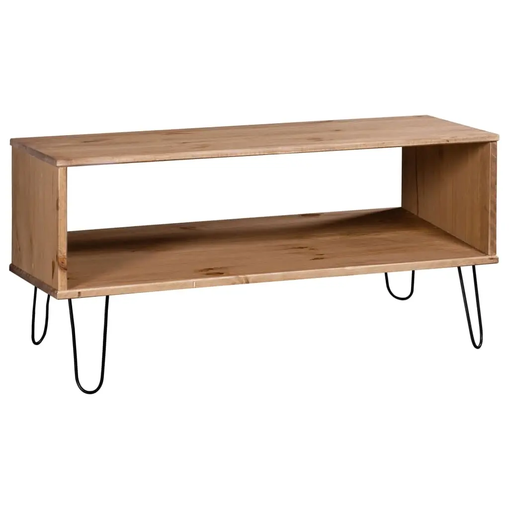 Coffee Table "New York" Light Wood Solid Pine Wood 321148 - Furniture