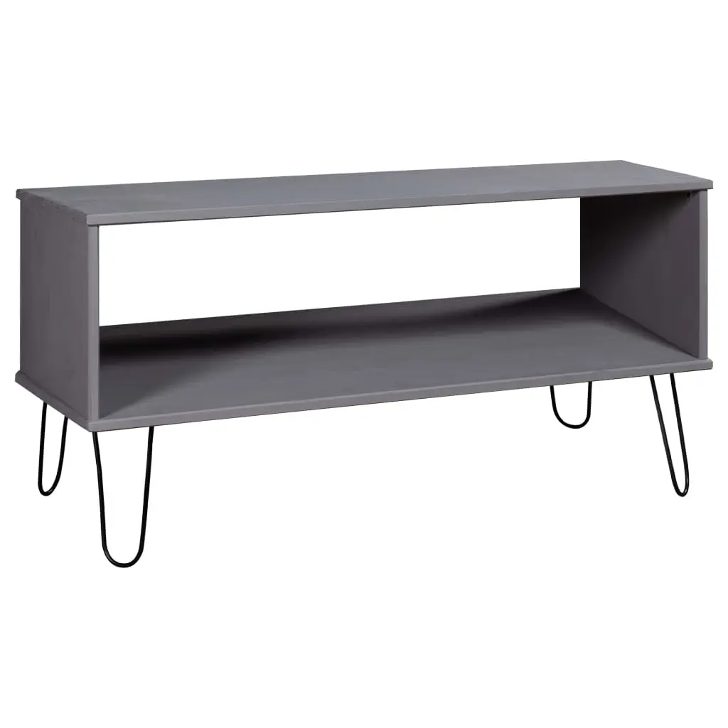 Coffee Table "New York" Grey Solid Pine Wood 321150 - Furniture