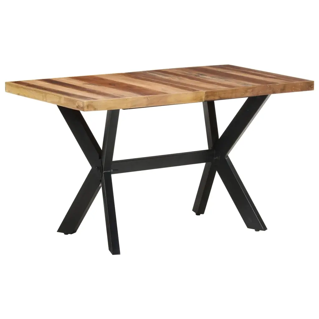 Dining Table 140x70x75 cm Solid Wood with Honey Finish 321546 - Furniture