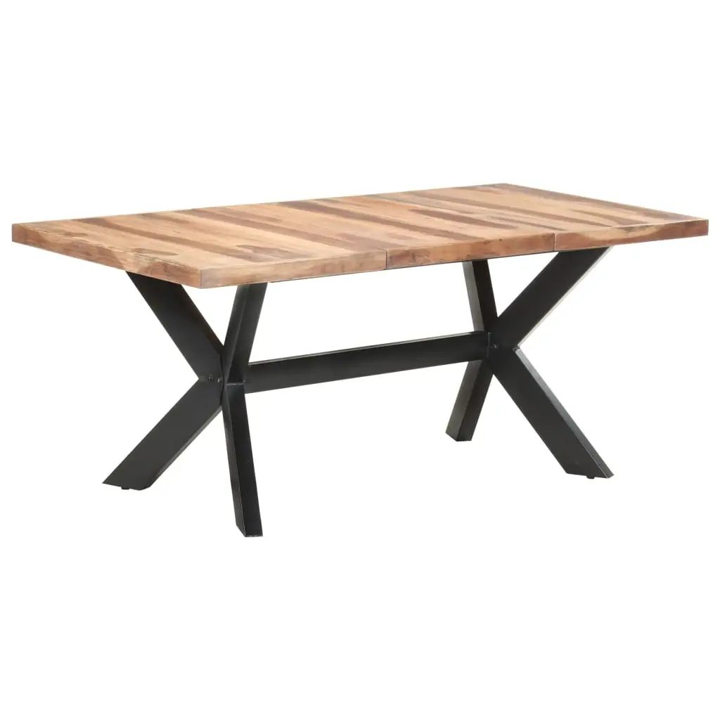 Dining Table 180x90x75 cm Solid Wood with Honey Finish 321548 - Furniture