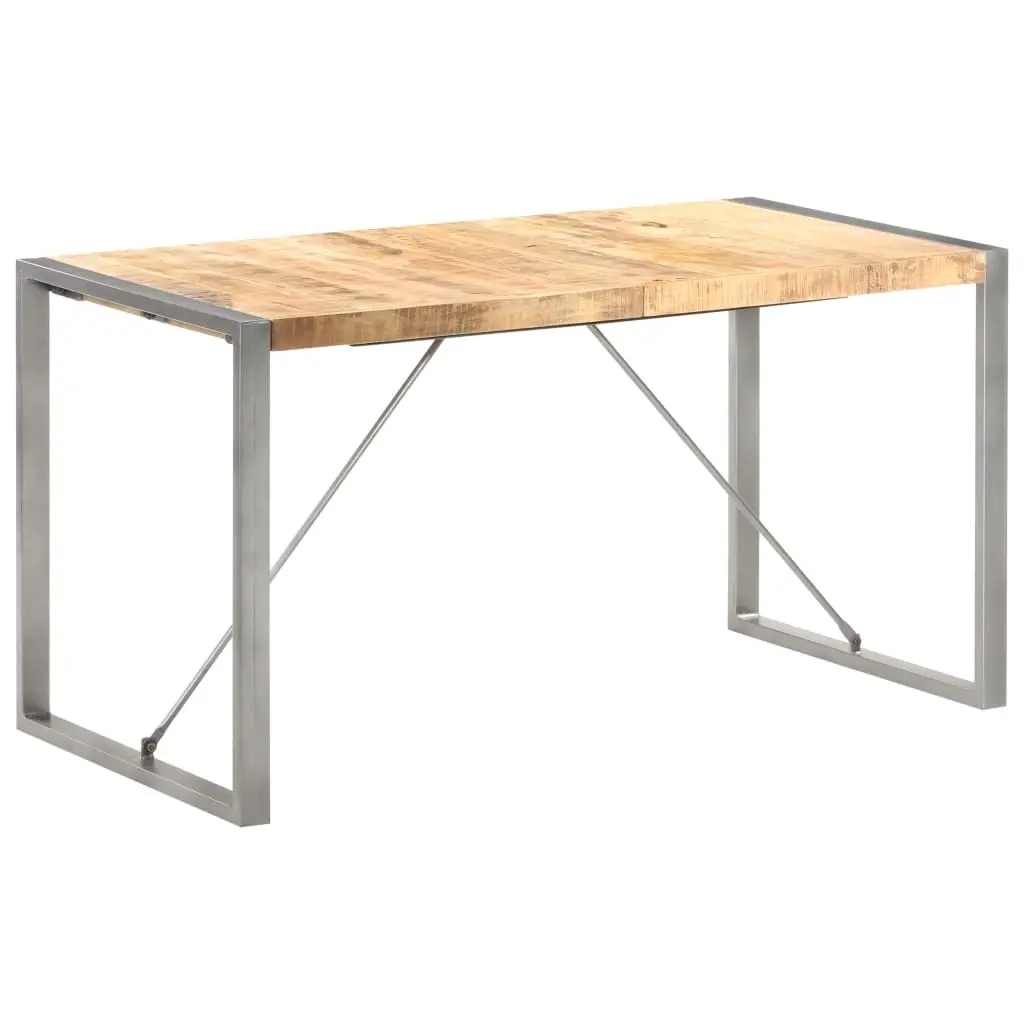 Dining Table 140x70x75 cm Solid Wood Mango 321562 - Furniture
