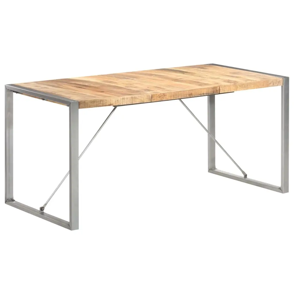 Dining Table 160x80x75 cm Solid Wood Mango 321563 - Furniture
