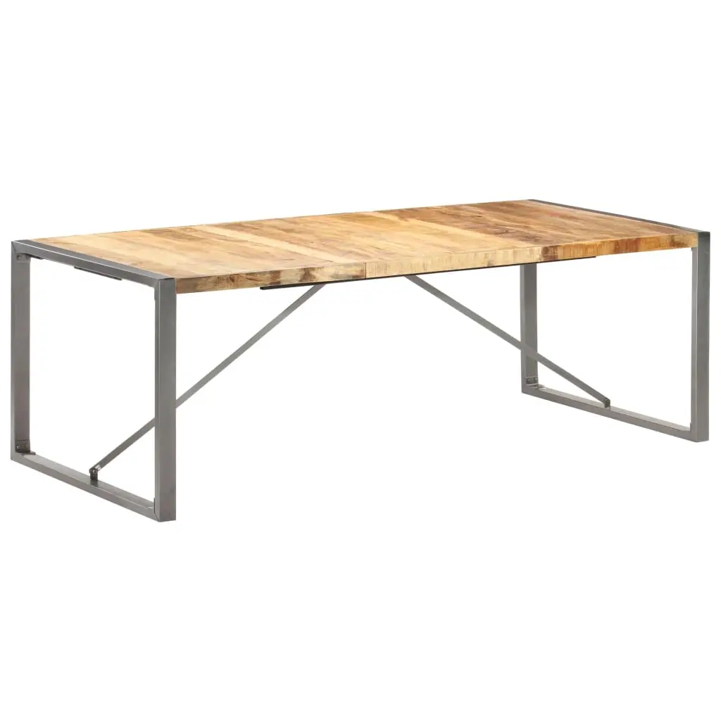 Dining Table 220x100x75 cm Solid Wood Mango 321566 - Furniture