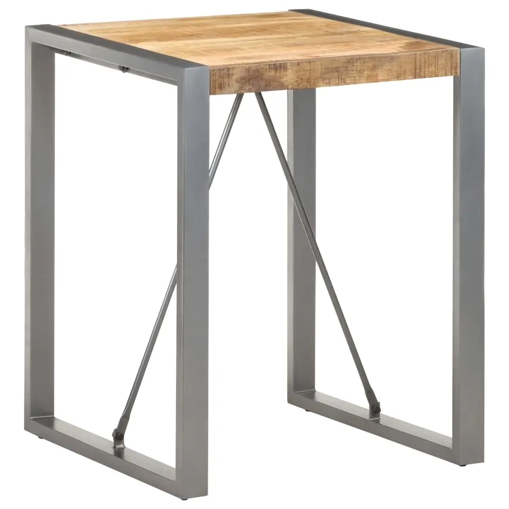 Dining Table 60x60x75 cm Solid Rough Mango Wood 321595 - Furniture