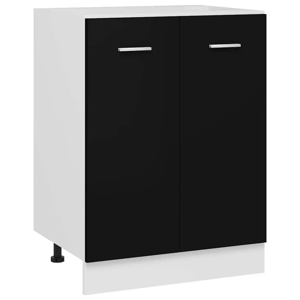 Bottom Cabinet Lyon Black 60x46x81.5 cm Engineered Wood 801189 - Furniture