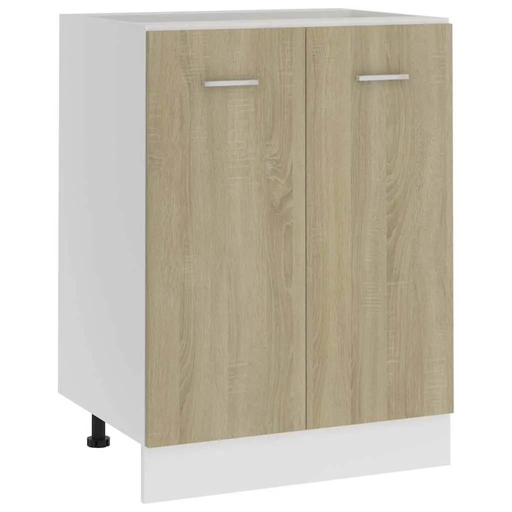 Bottom Cabinet Lyon Sonoma Oak 60x46x81.5 cm Engineered Wood 801191 - Furniture