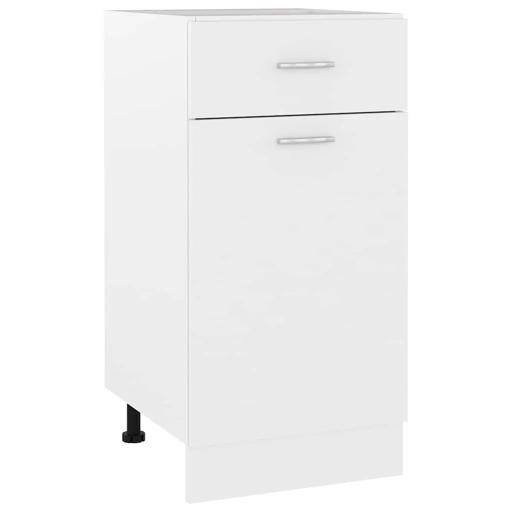 Drawer Bottom Cabinet Lyon White 40x46x81.5 cm Engineered Wood 801212 - Furniture